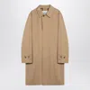 Burberry Long Beige Gabardine Car Coat