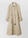 Burberry Ellingham Belted Cotton-gabardine Trench Coat In Neutral