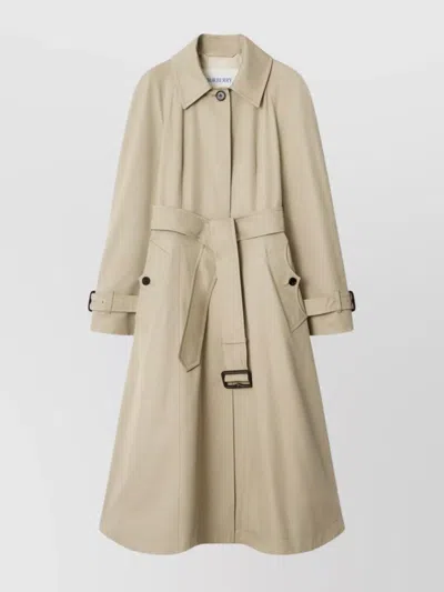 BURBERRY LONG BELTED GABARDINE TRENCH COAT