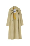 Burberry Short Bradford Cotton Trench Coat In Hunter