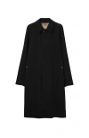 Burberry Camden Water Resistant Cotton Gabardine Car Coat In Black