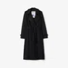 Burberry Fitzrovia Double-breasted Belted Trench Coat In Black