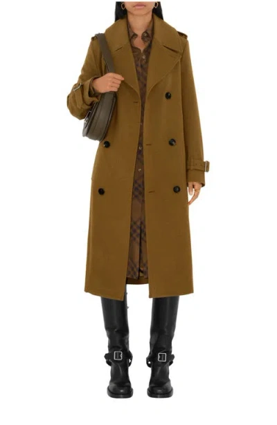 Burberry Long Cashmere Trench Coat