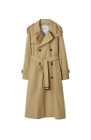 Burberry Belted Beige Trench Coat With Classic Plaid Lining