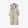 Burberry Long Castleford Trench Coat In Heron