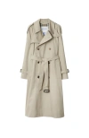 Burberry Long Castleford Trench Coat In Heron