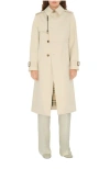 Burberry Long Cotton Blend Trench Coat