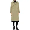 Burberry Long Cotton Blend Trench Coat