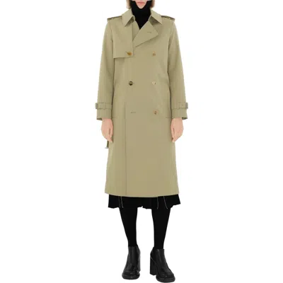 Burberry Long Cotton Blend Trench Coat