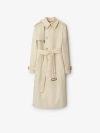 Burberry Double-breasted Cotton Trenchcoat For Women In Alpine