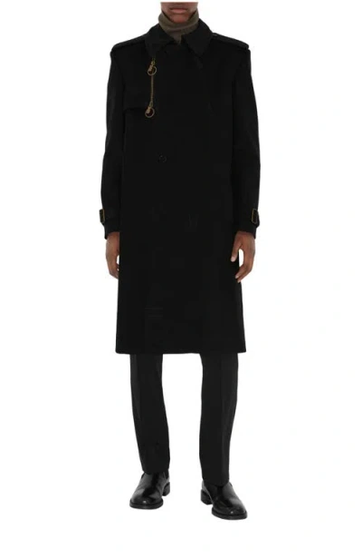 Burberry Long Cotton Nylon Trench Coat