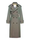 BURBERRY LONG COTTON TRENCH COAT