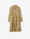 Burberry Mid-length Bonded Cotton Car Coat In Brown