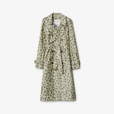 Burberry Long Daisy Lightweight Trench Coat In Eccles