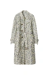 Burberry B-print Silk Trench Coat In Eccles