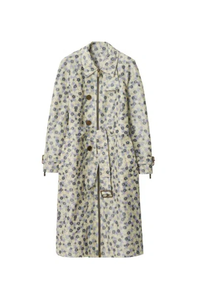 BURBERRY BURBERRY LONG DAISY LIGHTWEIGHT ZIP CAR COAT