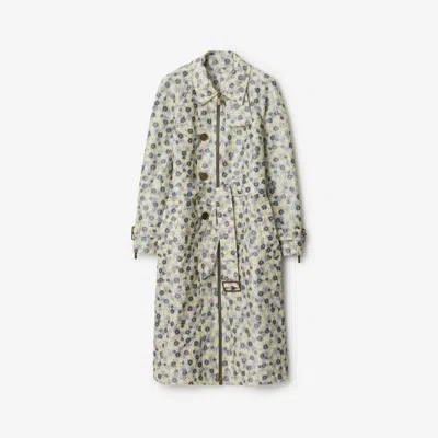 Burberry Long Daisy Lightweight Zip Car Coat In Eccles