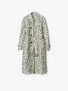 Burberry Long Daisy Lightweight Zip Car Coat In Eccles