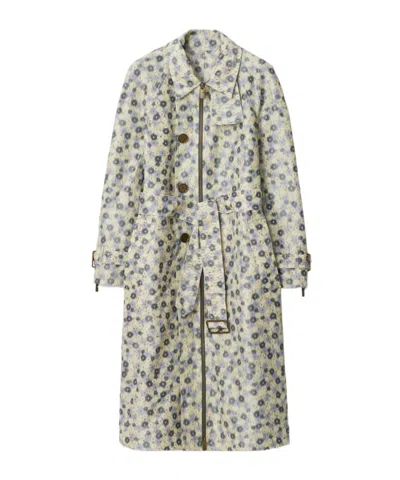 BURBERRY BURBERRY LONG DAISY LIGHTWEIGHT ZIP CAR COAT
