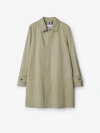 Burberry Garbardine Cotton Coat In Lichen