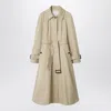 Burberry Ellingham Belted Cotton-gabardine Trench Coat In Neutral