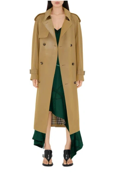 Burberry Long Gabardine Trench Coat