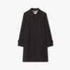 Burberry Long Highgrove Gabardine Car Coat
