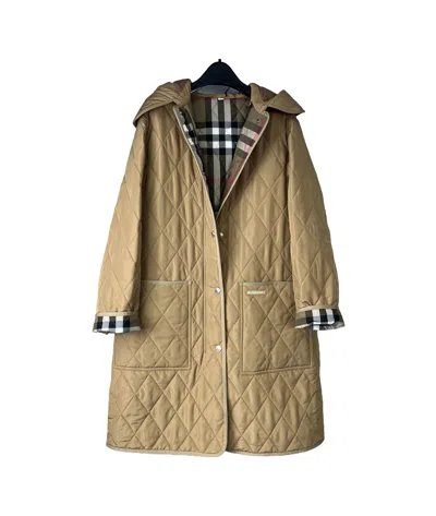 Burberry Long Hooded Cotton Suit In Green
