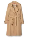Burberry Chelsea Heritage Belted Trench Coat In Brown