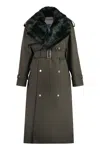 Burberry Long Kensington Trench Coat In Gray
