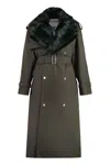 Burberry Women's Long Kensington Trench Coat In Green