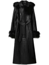 BURBERRY LONG LEATHER TRENCH COAT