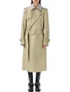 BURBERRY BURBERRY LONG LEATHER TRENCH COAT