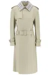 BURBERRY BURBERRY LONG LEATHER TRENCH COAT WOMEN
