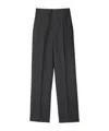 Burberry Long-leg Wool Trousers In Black