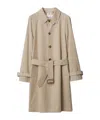 Burberry Gabardine-weave Trench Coat In Nude