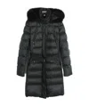 Burberry Long Padded Down Jacket In Black