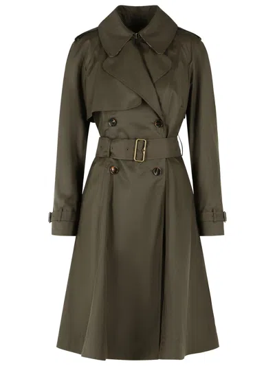 Burberry Long 'pembury' Gabarine Trench Coat In Gray