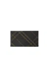Burberry Multicolor Printed E-canvas Wallet In Black