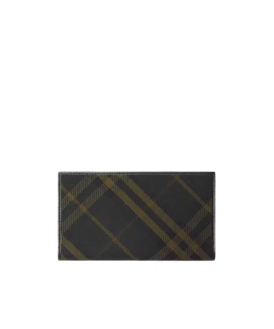 BURBERRY BURBERRY	CHECKED ZIPPED CONTINENTAL WALLET