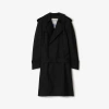 Burberry Double-breasted Belted Trench Coat In Black