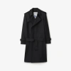 BURBERRY BURBERRY LONG SILK BLEND TRENCH COAT