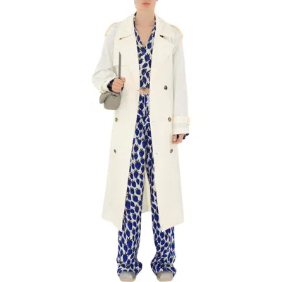Burberry Long Silk Trench Coat