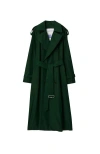 BURBERRY BURBERRY LONG SILK TRENCH COAT