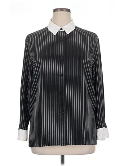 Pre-owned Burberry Long Sleeve Blouse In Black