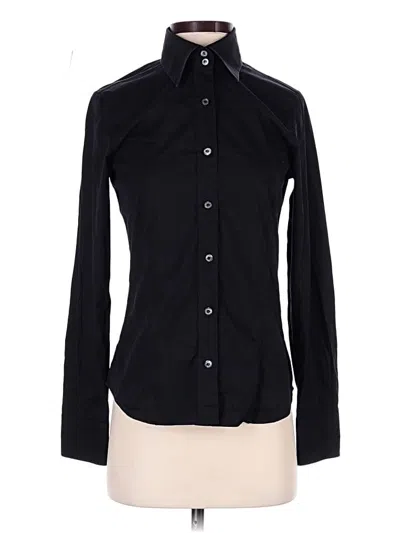 Pre-owned Burberry Long Sleeve Blouse In Black