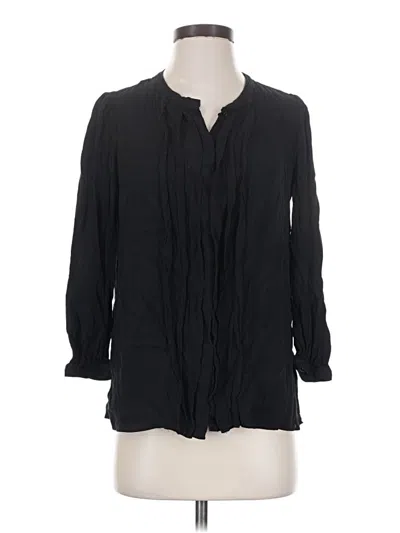 Pre-owned Burberry Long Sleeve Blouse In Black