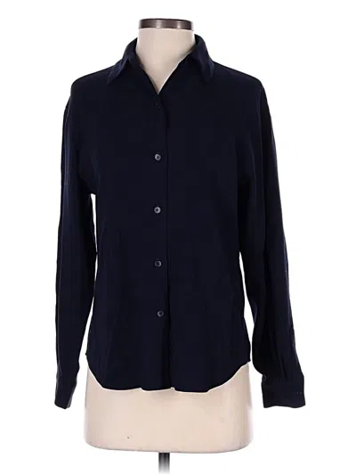 Pre-owned Burberry Long Sleeve Button Down Shirt In Blue