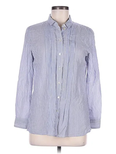 Pre-owned Burberry Long Sleeve Button Down Shirt In Blue