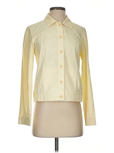 Pre-owned Burberry Long Sleeve Button Down Shirt In Yellow